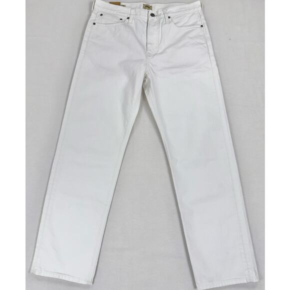 J Crew Men's Classic Fit Straight Leg Jean 31 x 30 White - Picture 5 of 16